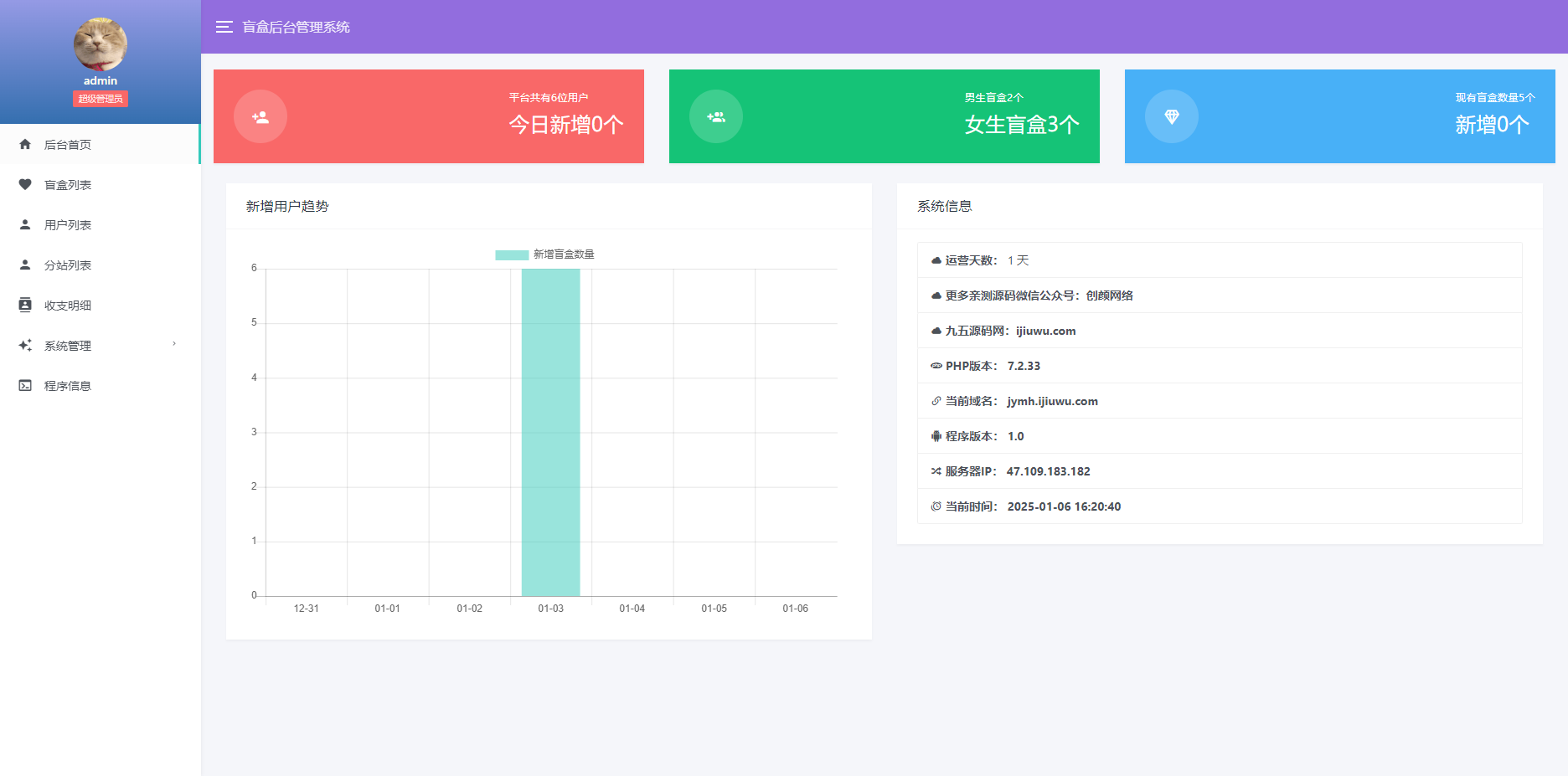 新版免公众号交友恋爱盲盒源码(图3)