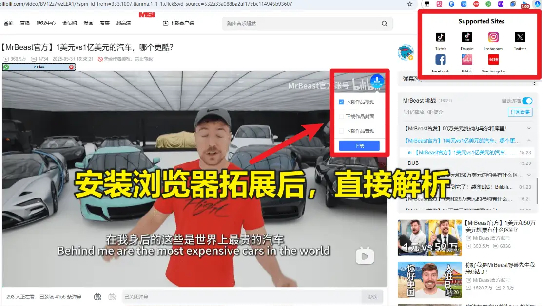 解析下载工具轻松批量下载100+平台4K视频无水印解析(图2)
