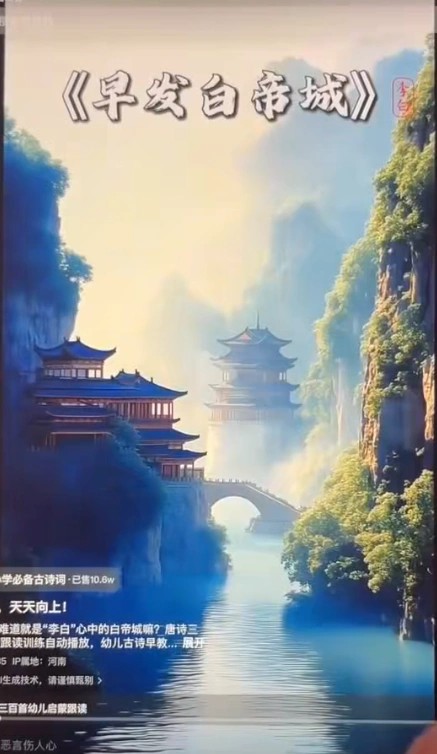 AI古诗词动画视频快速起千粉万粉号(图2)