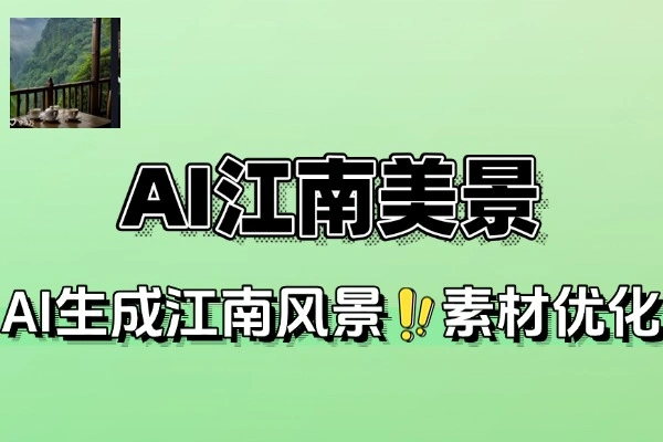 AI江南美景视频课零基础学生成剪辑视频号引流变现-1 AI江南美景视频课零基础学生成剪辑视频号引流变现(图1)