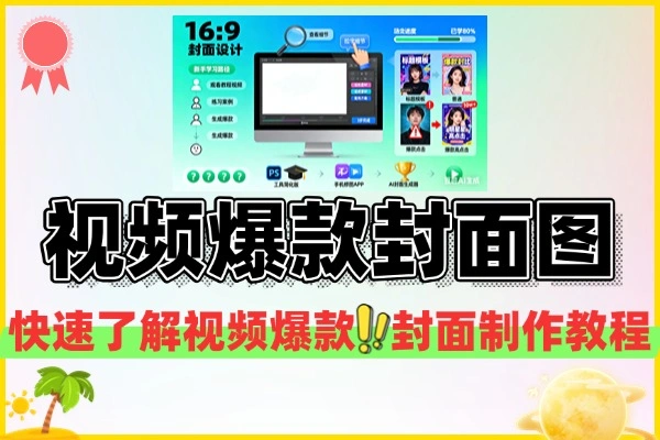 小白学习视频爆款封面制作教程(图1)
