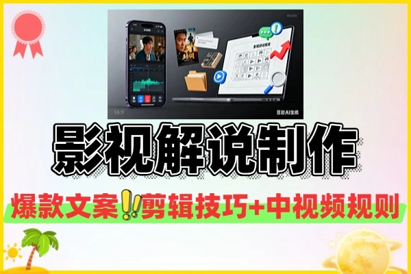 影视解说爆款思维剪辑制作含手机电脑操作(图1)