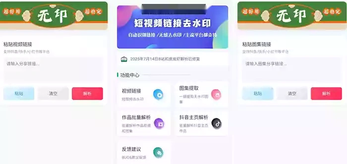 无印视频解析去水印工具支持多个平台(图2)