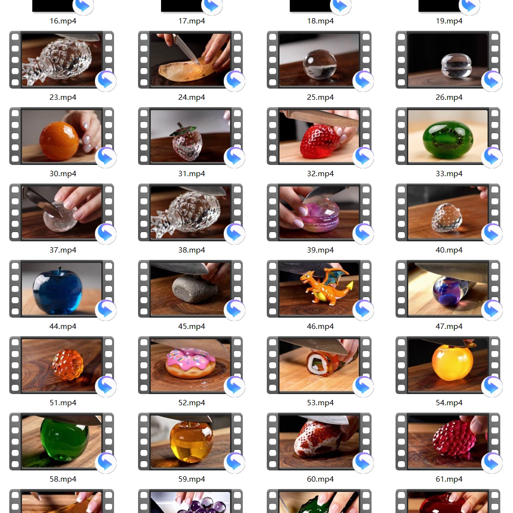 AI切玻璃水果视频素材解压治愈短视频助眠制作教程-2 AI切玻璃水果视频素材解压治愈短视频助眠制作教程(图2)