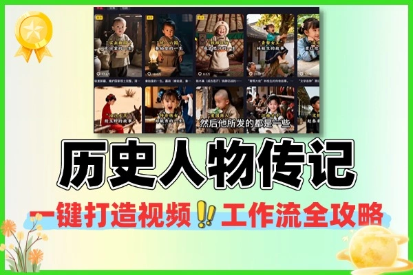 一键打造历史人物传记视频工作流全攻略-1 一键打造历史人物传记视频工作流全攻略(图1)
