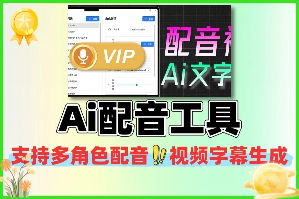 无限制使用Ai配音工具支持多角色配音视频字幕生成-1 无限制使用Ai配音工具支持多角色配音视频字幕生成(图1)