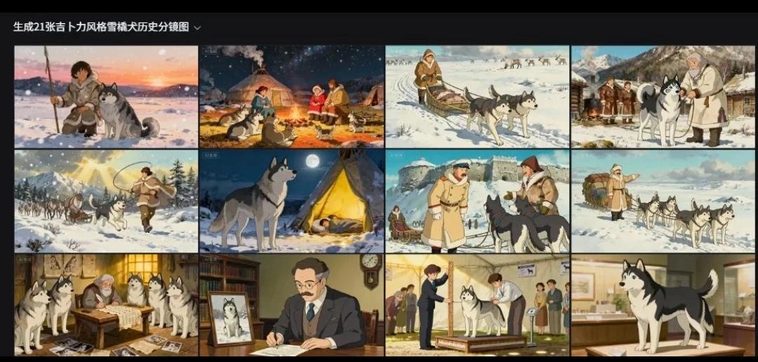 AI神还原吉卜力风”狗狗进化史”爆款视频-2 AI神还原吉卜力风”狗狗进化史”爆款视频(图2)