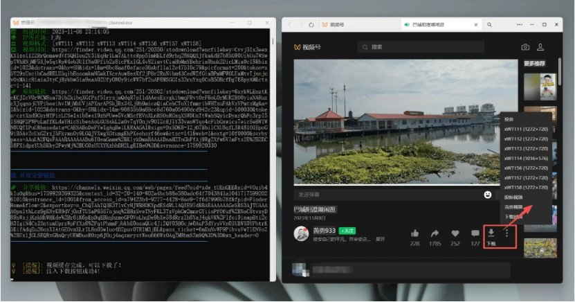 视频号下载神器界面美观效果更强大支持智能识别分类(图4)