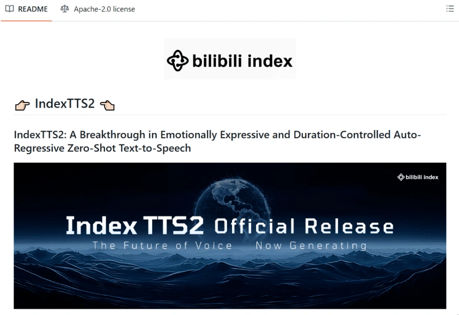 Ai语音克隆之王来了IndexTTS-2.0附一键离线整合包-2 Ai语音克隆之王来了IndexTTS-2.0附一键离线整合包(图2)