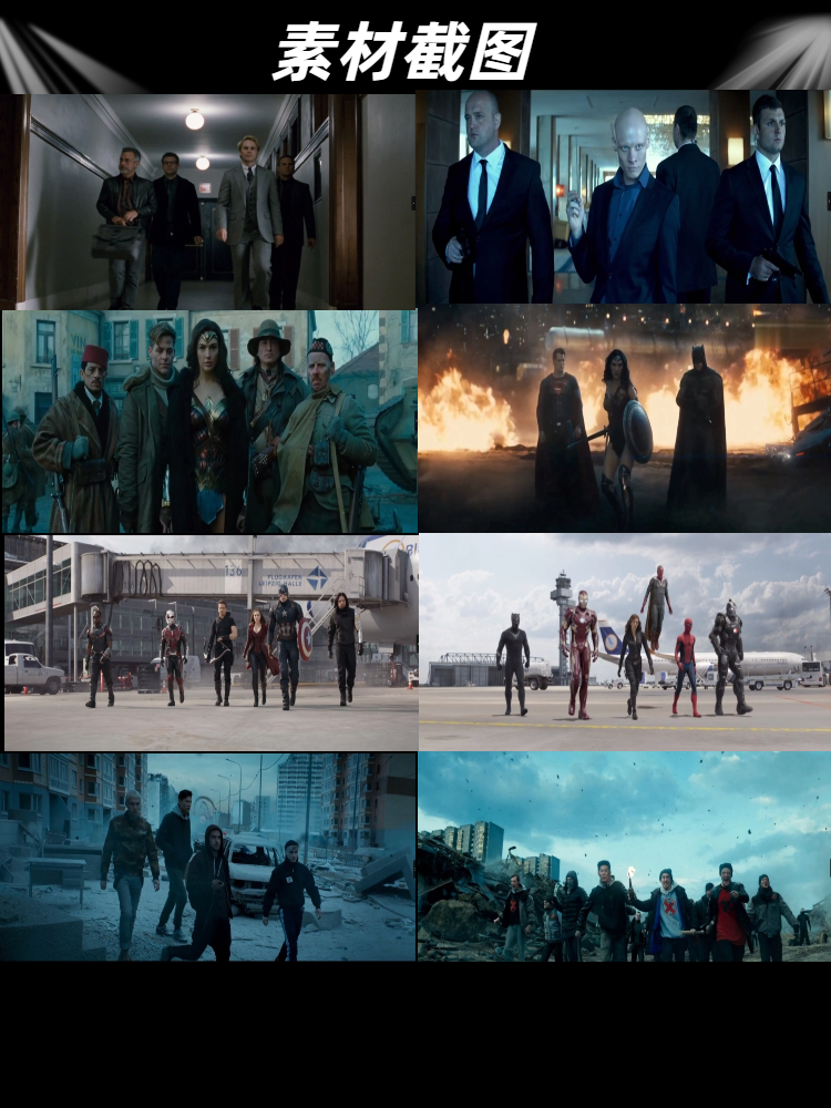 4k高清60帧影视剧电影人物混剪高燃片段抖音快手剪辑短视频素材库(图2)