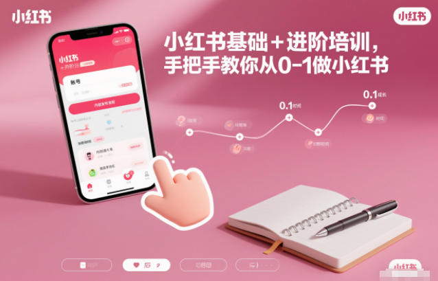 小红书基础+进阶培训,手把手教你从0-1做小红书-1 小红书基础+进阶培训,手把手教你从0-1做小红书(图1)