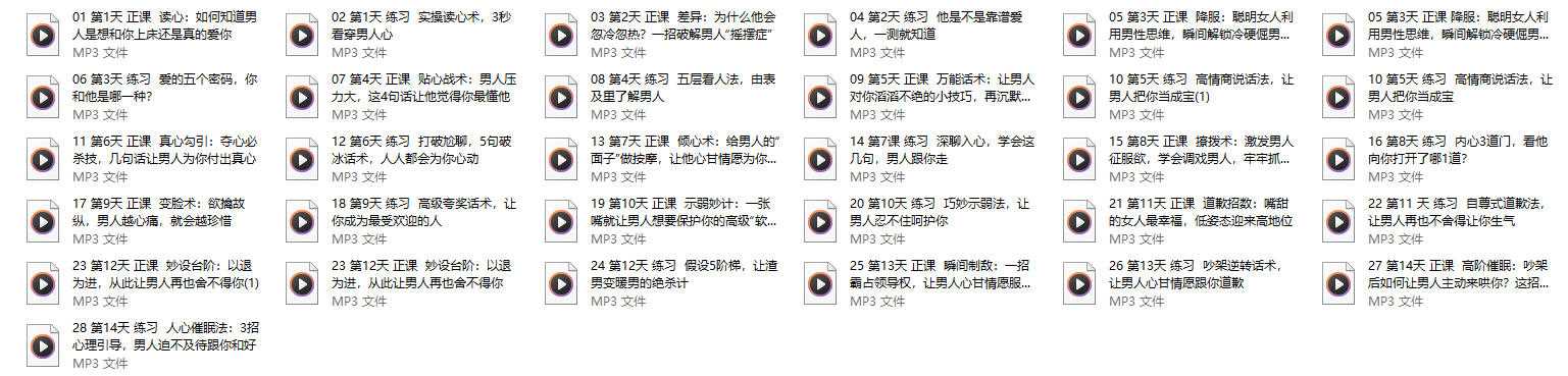 14天深度情感沟通课(音频)-1 14天深度情感沟通课(音频)(图1)