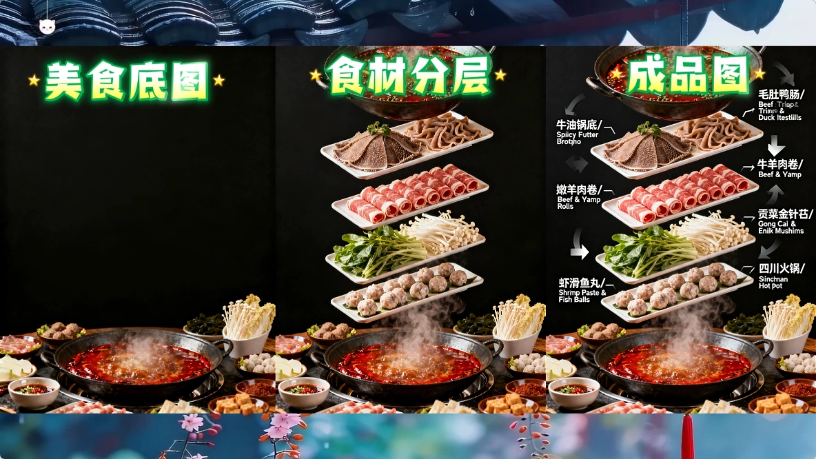 AI一键生成美食结构拆解动画三步搞定-3 AI一键生成美食结构拆解动画三步搞定(图3)