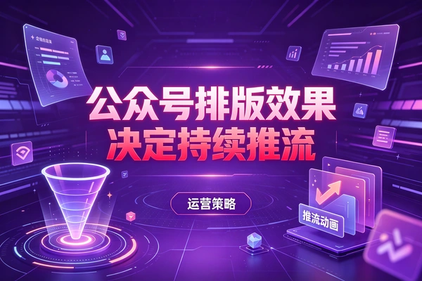 公众号排版视觉效果决定是否持续推流(图1)