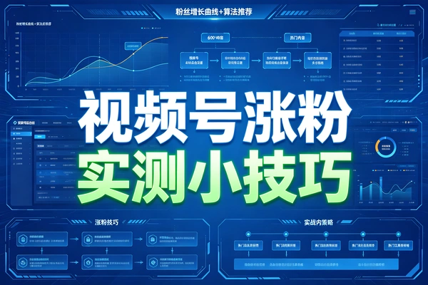 视频号涨粉小技巧(图1)