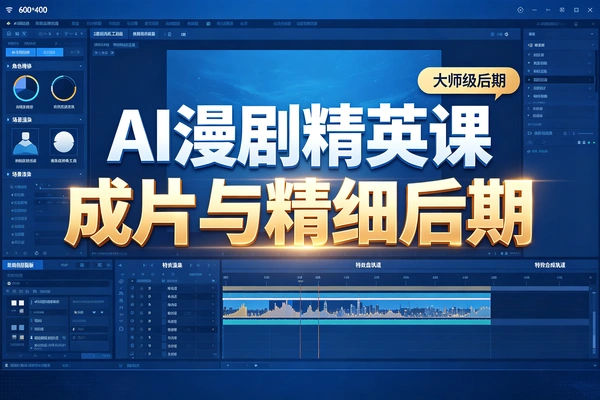 AI漫剧精英进阶课成片与精细后期-1 AI漫剧精英进阶课成片与精细后期(图1)