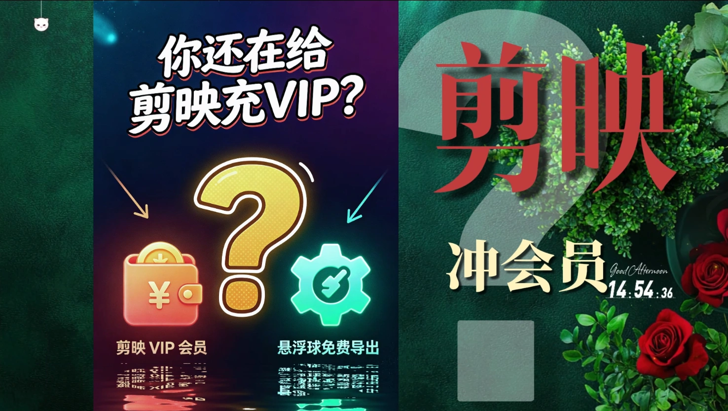 别再给剪映充会员了免费剪映专业版svip会员功能高清导出下载剪辑教程-2 别再给剪映充会员了免费剪映专业版svip会员功能高清导出下载剪辑教程(图2)