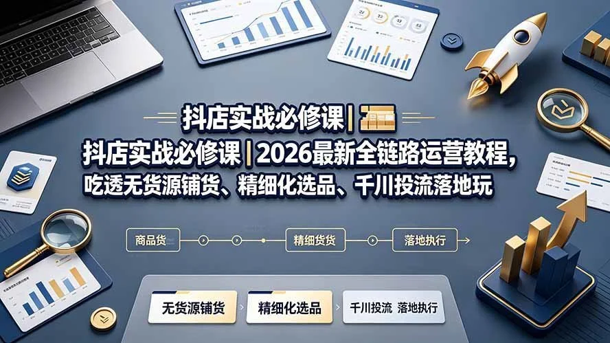 抖店全链路起号速成：铺货、选品、千川(图2)