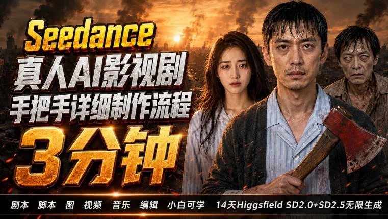 用AI拍一部3分钟真人短剧,零基础也能跑通的保姆级流程-2 用AI拍一部3分钟真人短剧,零基础也能跑通的保姆级流程(图2)