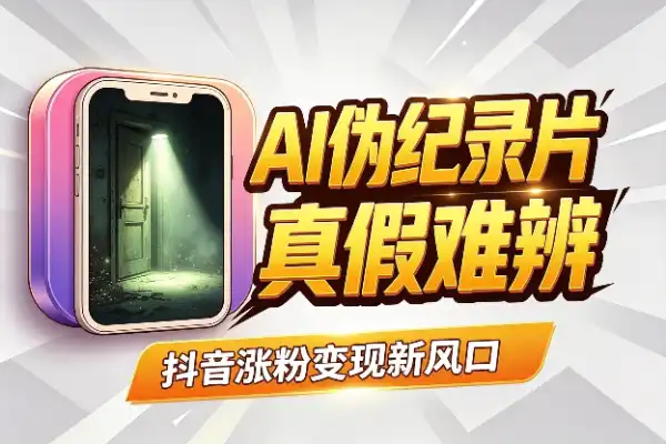 抖音新风口:用AI玩伪纪录片,涨粉变现其实很简单-1 抖音新风口:用AI玩伪纪录片,涨粉变现其实很简单(图1)