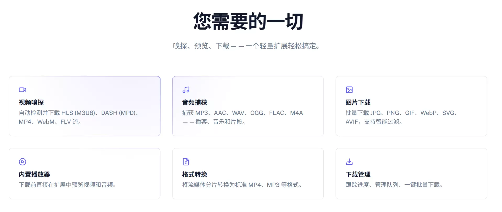 这款浏览器扩展能自动抓取网页视频和音频(图3)