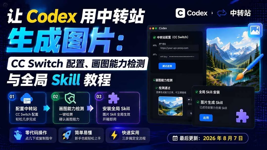 Codex 画图配置精华版:中转站、能力验证与全局 Skill-2 Codex 画图配置精华版:中转站、能力验证与全局 Skill(图2)