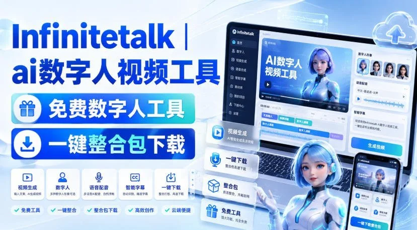AI数字人视频神器Infinitetalk，免费整合包分享(图2)