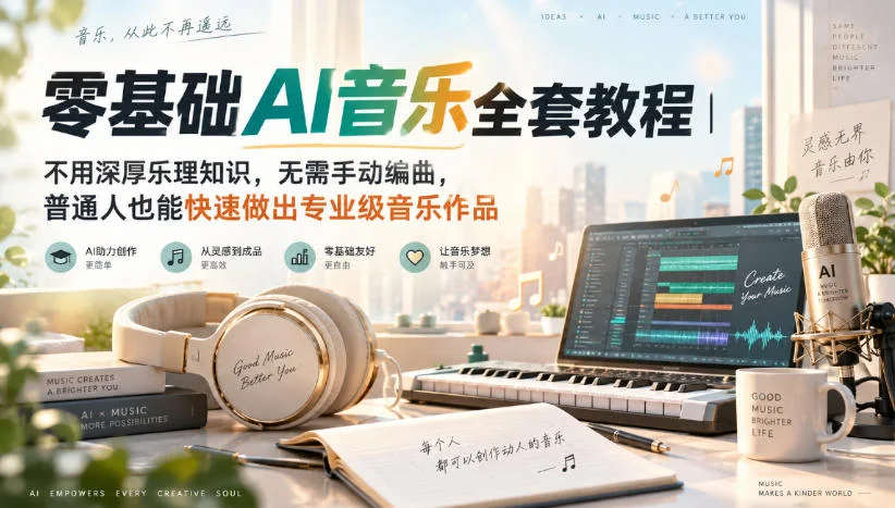 零基础AI音乐实战：免乐理也能出片(图2)
