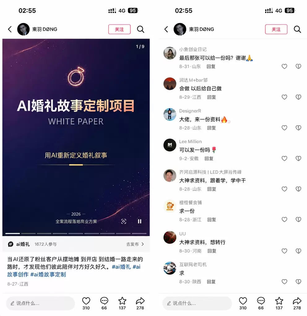 AI婚礼视频，真能赚钱的新赛道(图3)