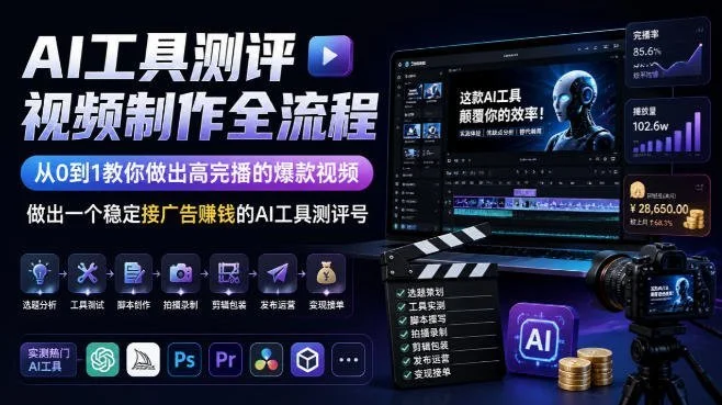 AI测评视频全流程:冲高完播,稳步接广-2 AI测评视频全流程:冲高完播,稳步接广(图2)