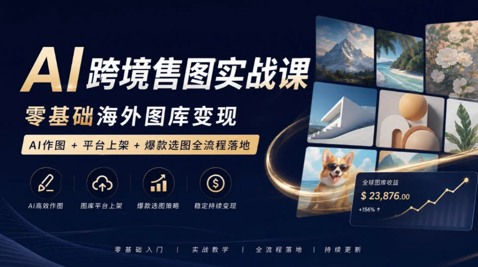 AI跨境售图：零基础也能批量变现(图2)