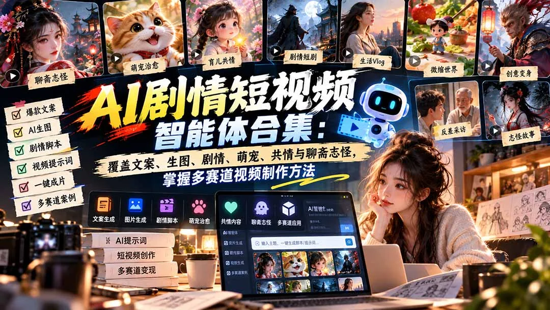 AI短视频智能体：从文案到剧情，多赛道创作全打通(图2)