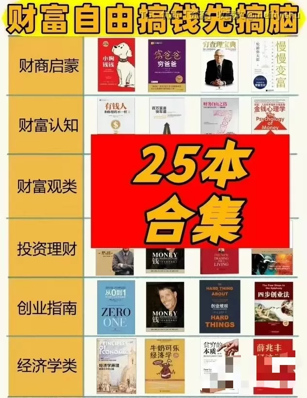 25本财富认知书合集｜搞钱(图2)