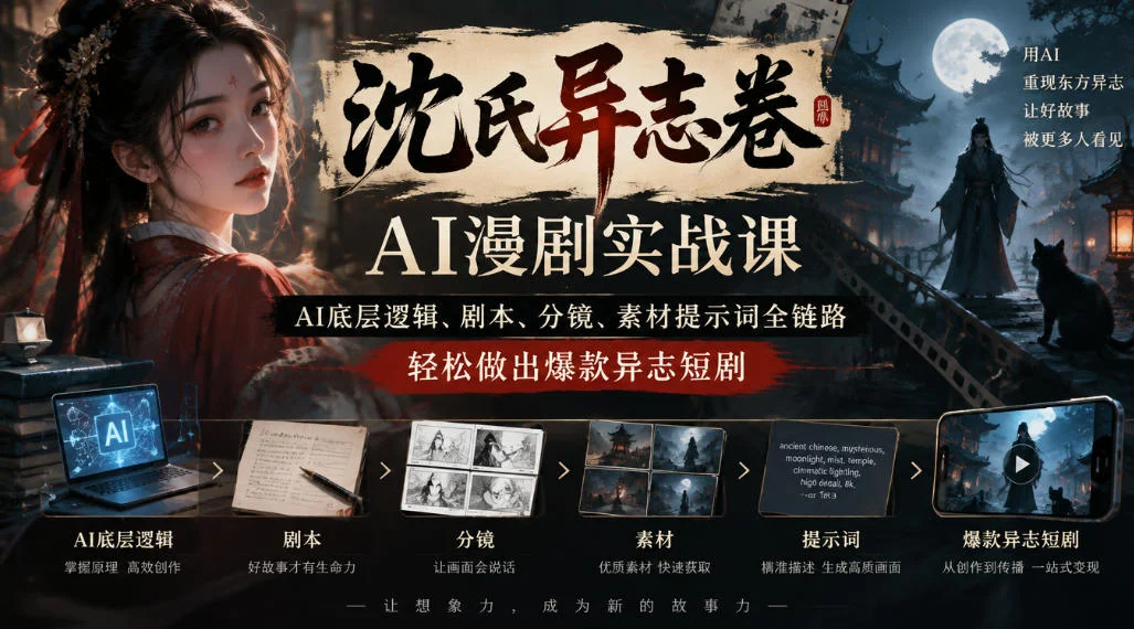 国风异志AI漫剧:底层逻辑到分镜提示词全链路-2 国风异志AI漫剧:底层逻辑到分镜提示词全链路(图2)