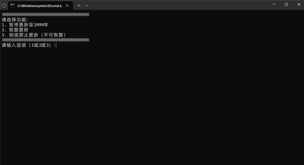 禁止电脑系统更新 禁止Windows更新 一键禁止100年 可恢复(图1)
